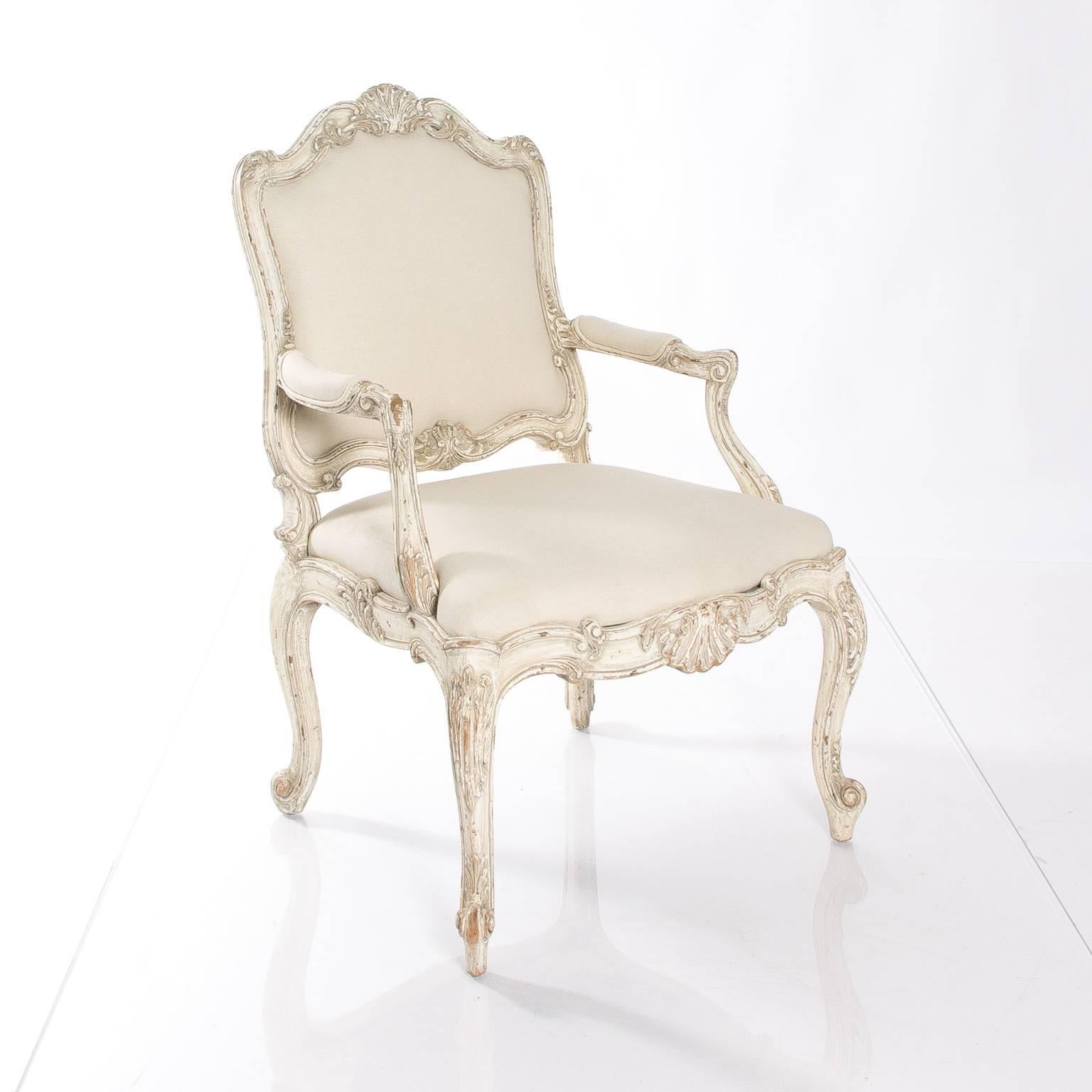 Pair of Louis XV Style Bergères In Good Condition In Stamford, CT