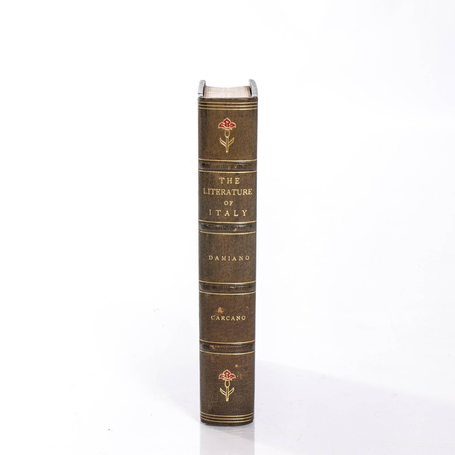 The literature of Italy 20 volumes by Francesco Flamini published 1907.
 