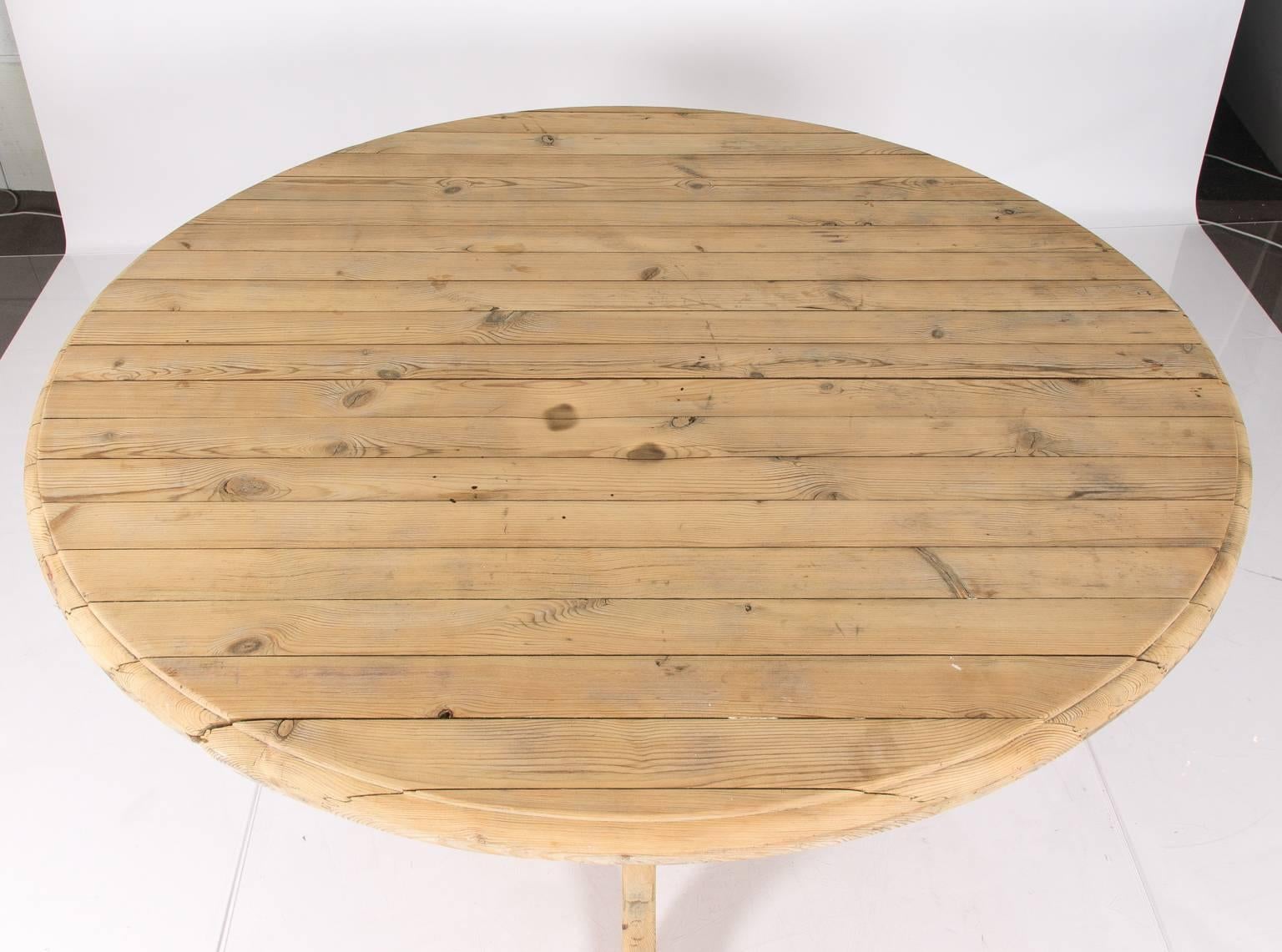 20th Century Oval Scrub Pine Table
