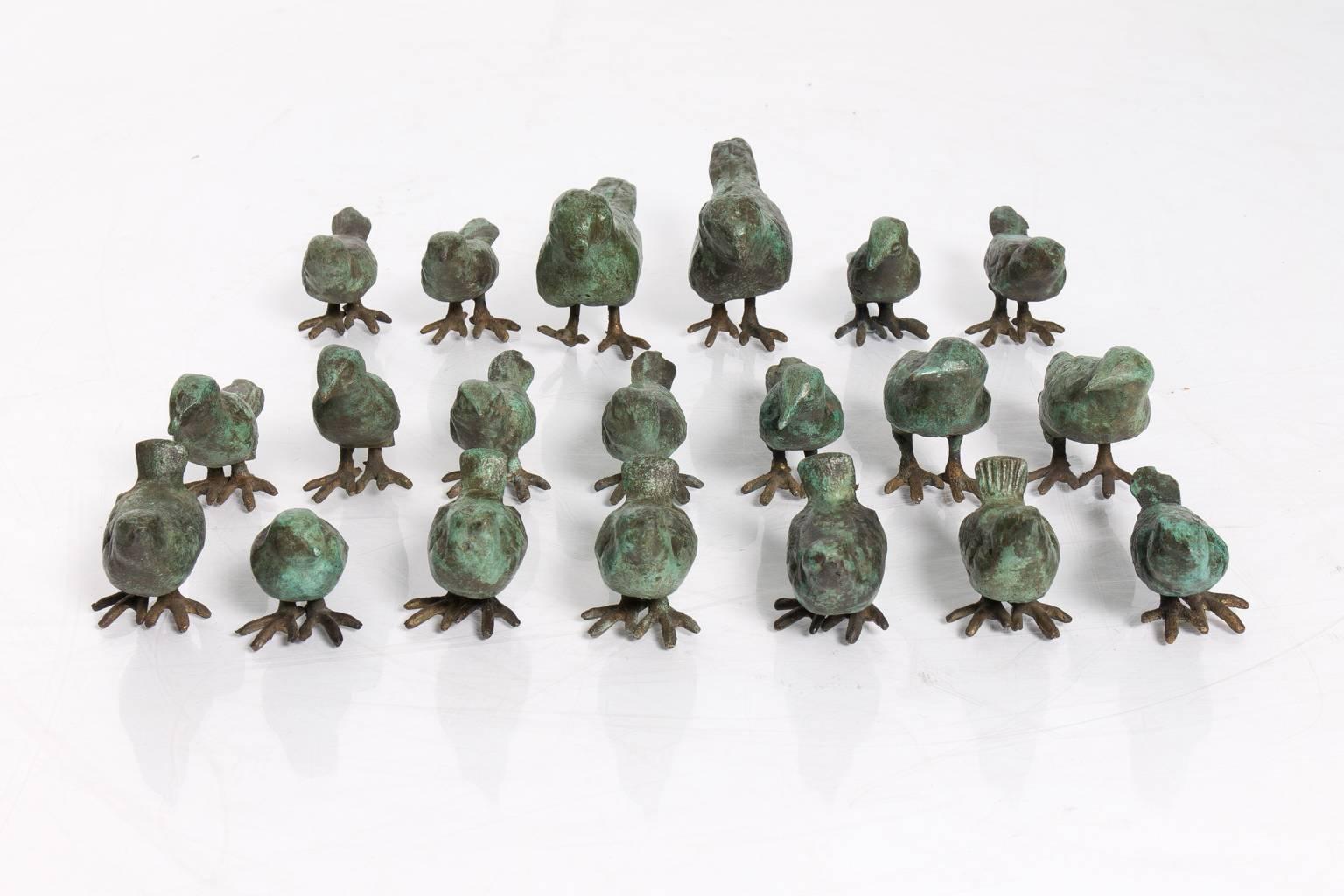 Ilana Goor Bronze Cast Freestanding Bird Sculptures In Excellent Condition In Stamford, CT