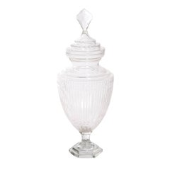 Pair of Crystal Apothecary Jars