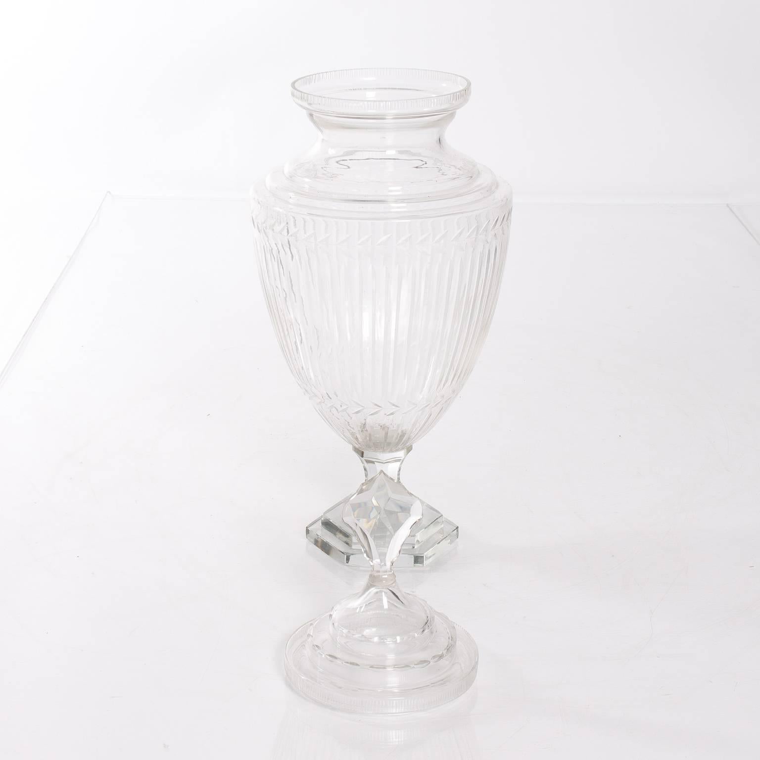 Pair of Crystal Apothecary Jars 1