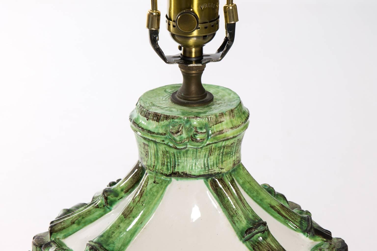 Italian Ceramic Table Lamp In Good Condition In Stamford, CT