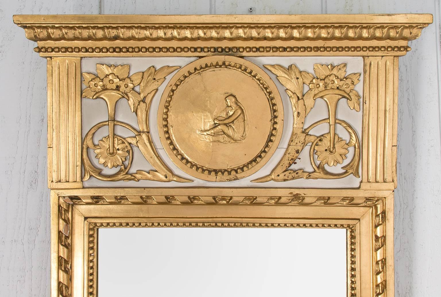 Classical Style Gilded Mirror For Sale 2