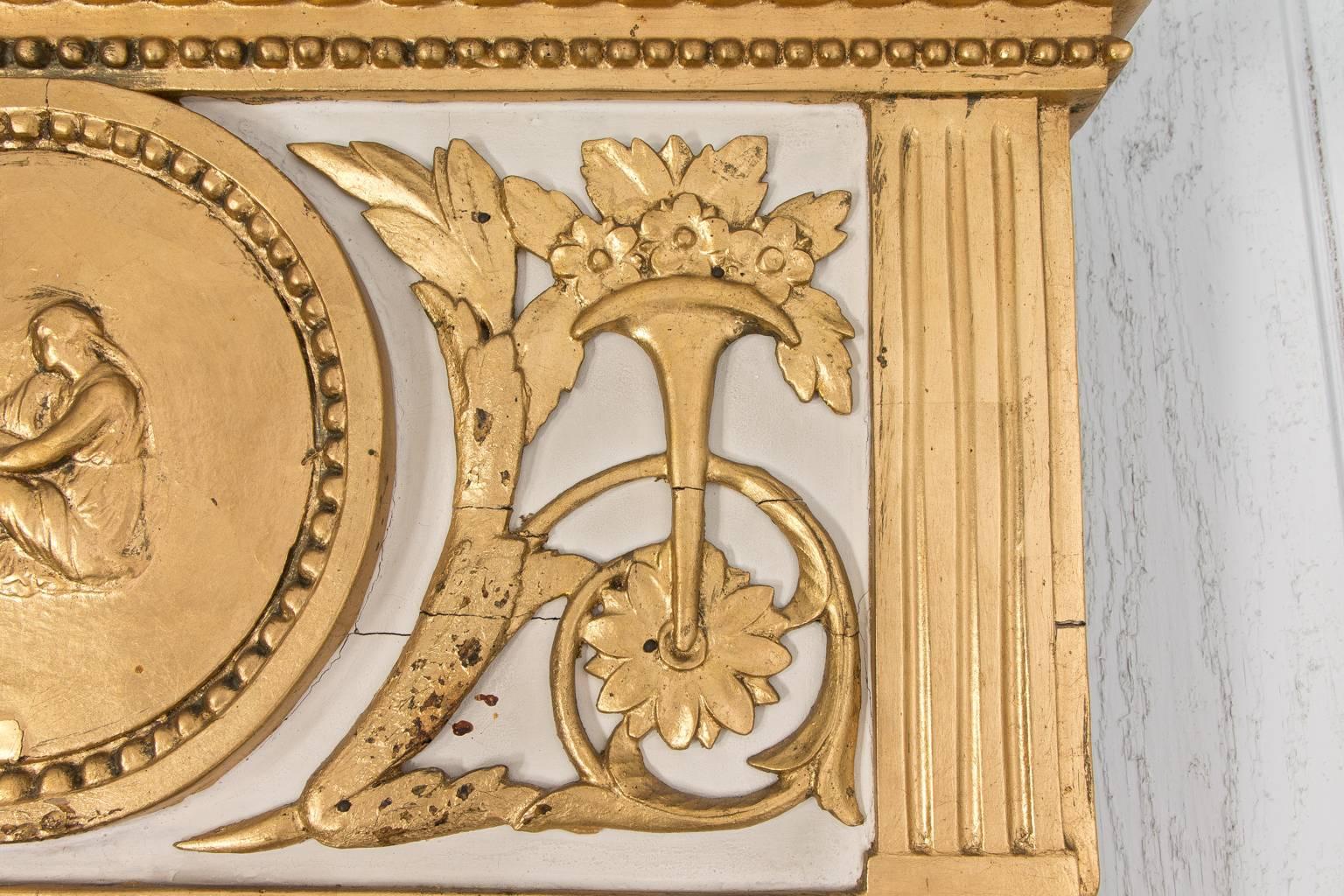 Classical Style Gilded Mirror For Sale 4