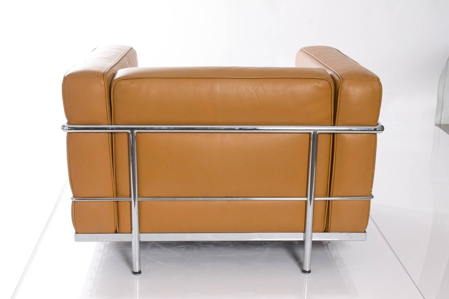 Mid-Century Modern Corbusian Style Lounge Chairs