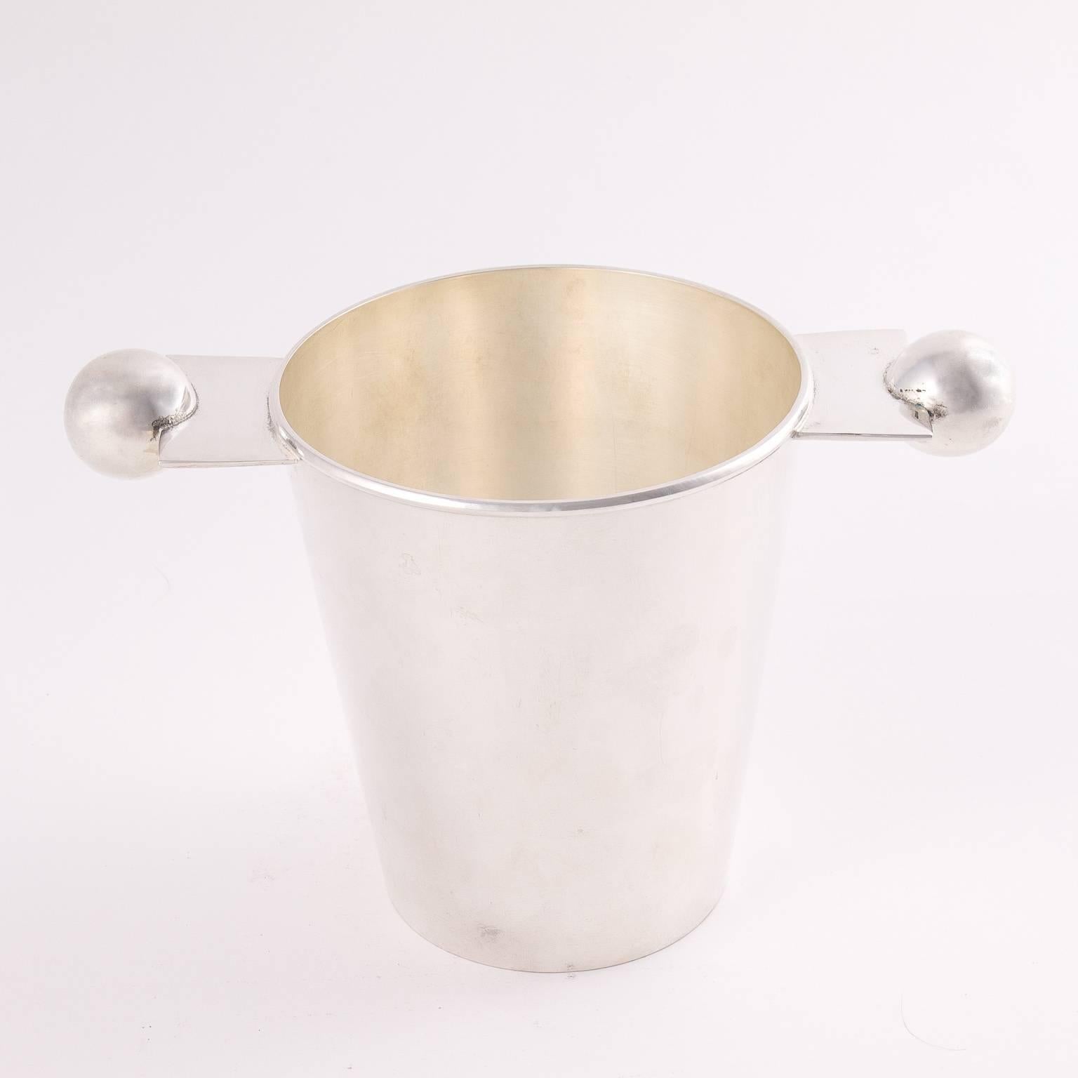 English Silver Plate Ice Pail 3