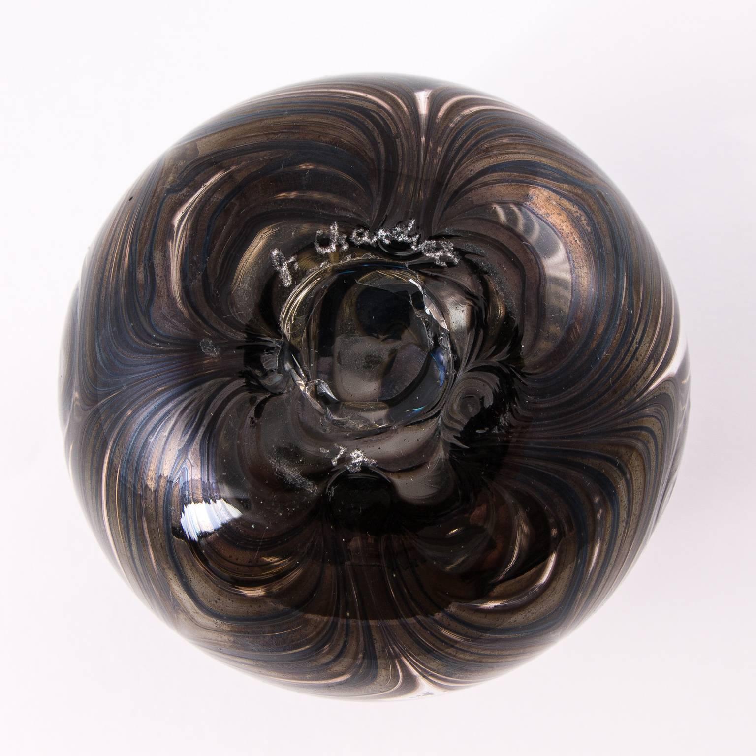 20th Century Studio Art Glass Vase For Sale
