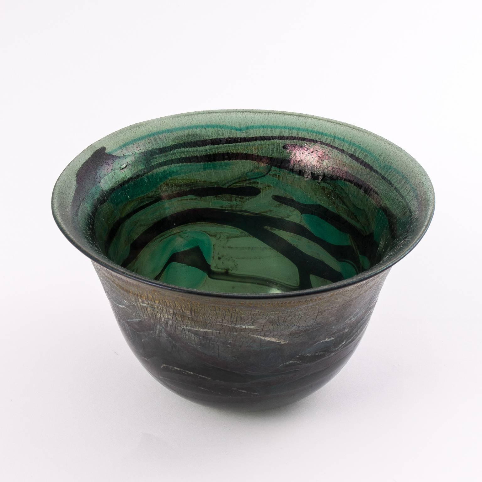 Mid-Century studio art glass bowl.
    