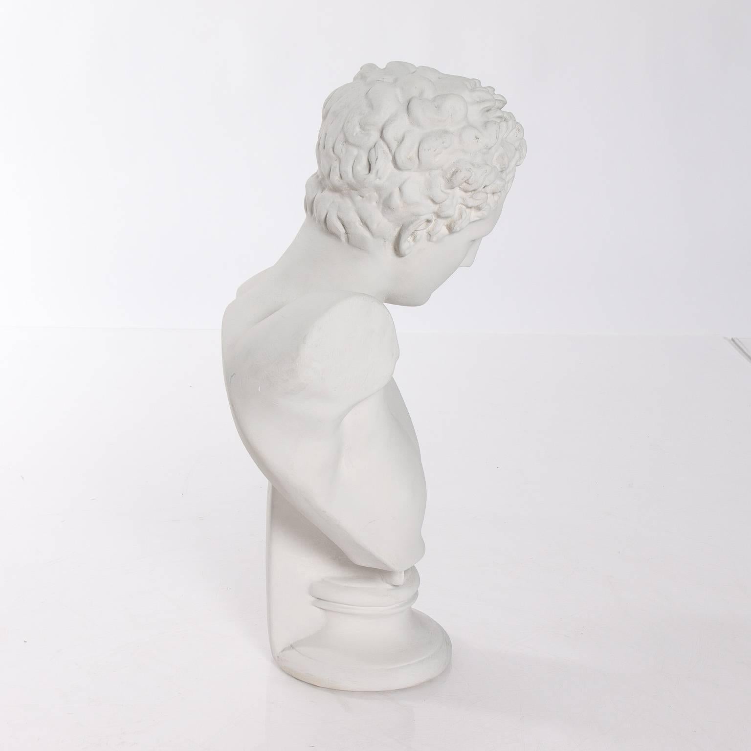 Plaster Neoclassical Bust of Hermes