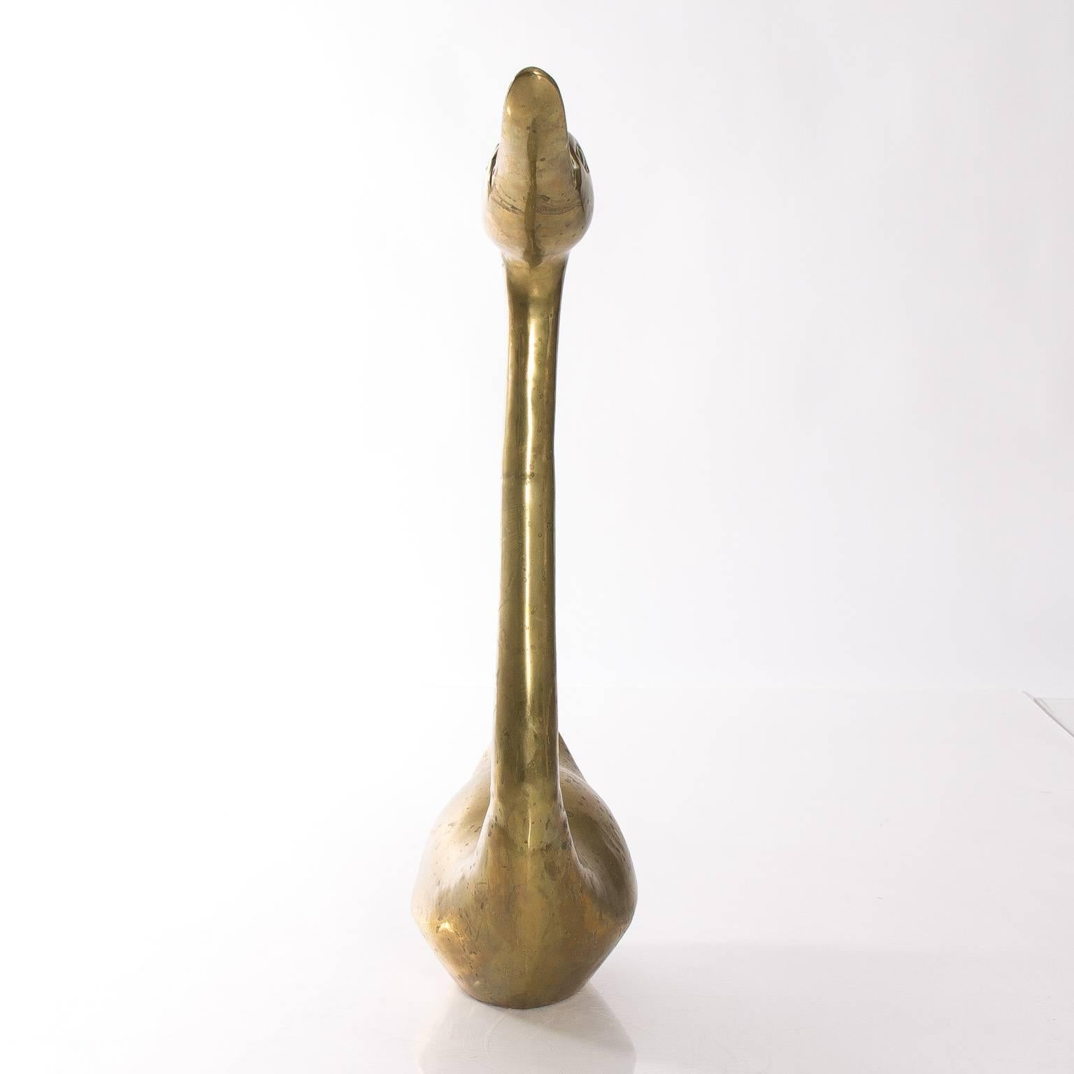 vintage brass geese