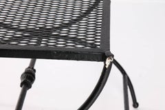 Iron and Brass Bench with Swans
