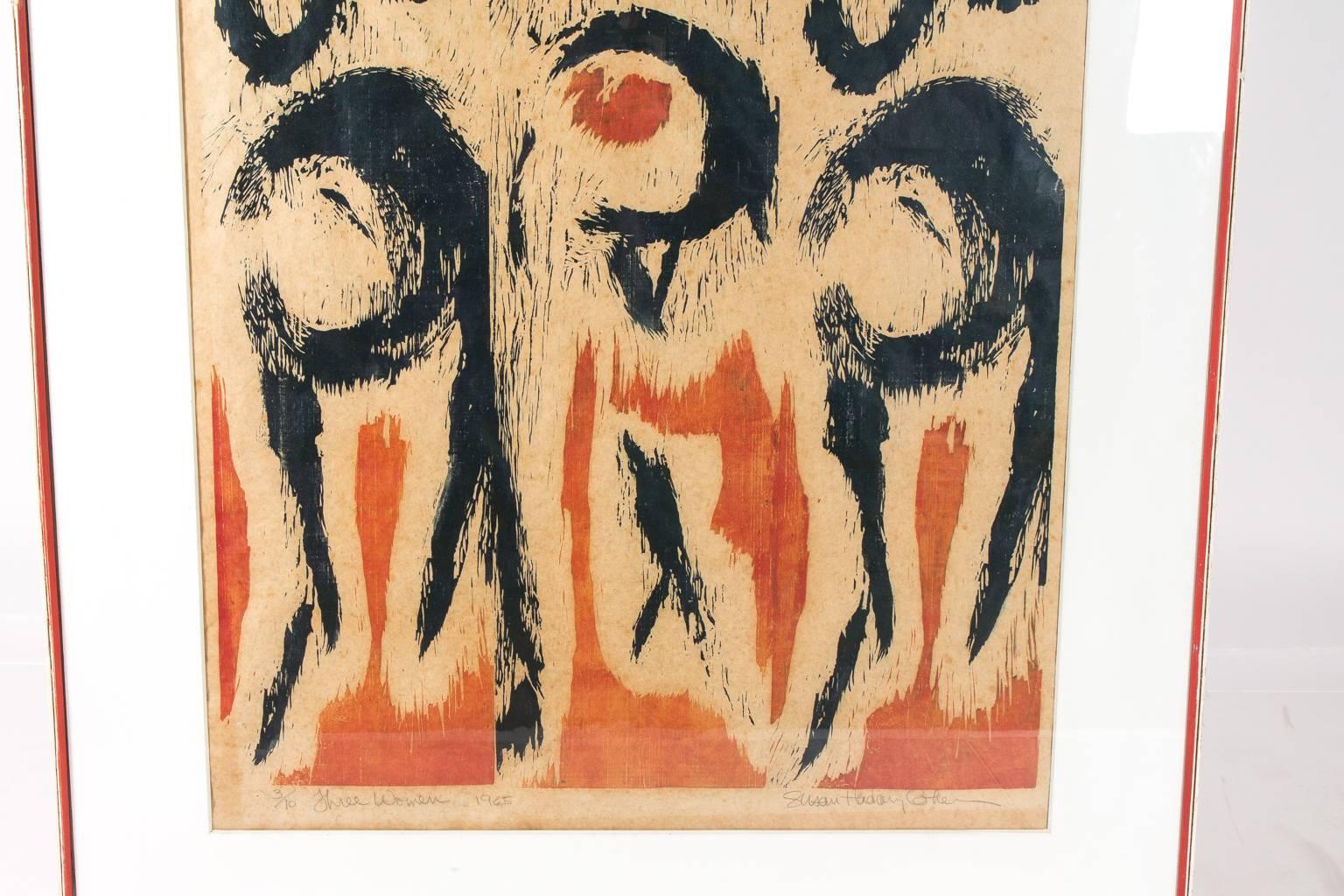 Abstract Lithography by Ward Block In Excellent Condition In Stamford, CT