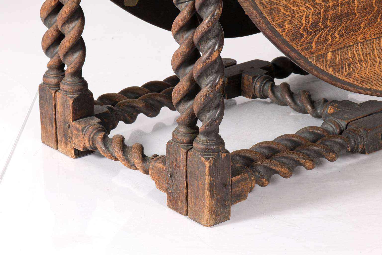 19th Century Jacobean Gate Leg Table 1