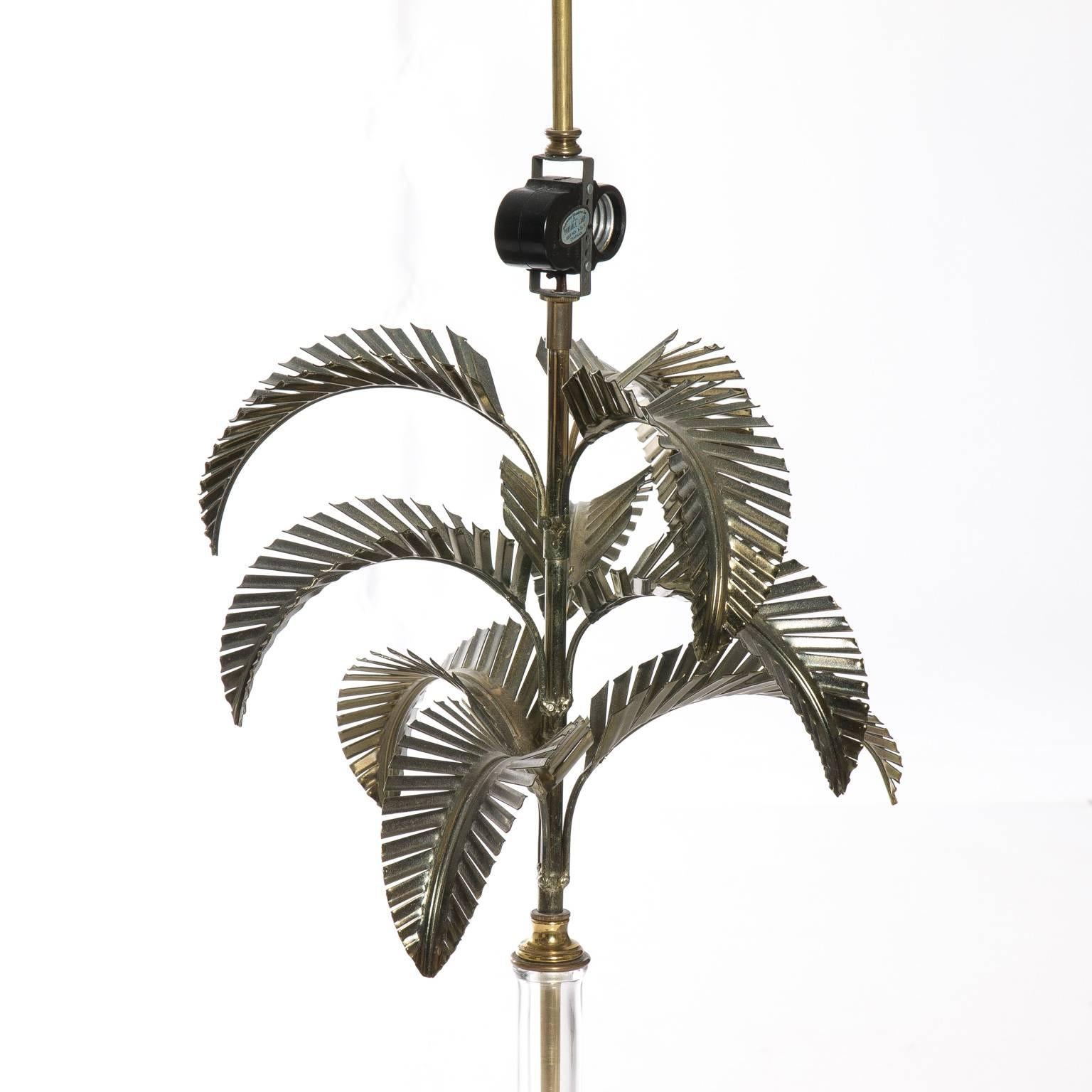 Hollywood Regency Mid-Century Modern Chapman Palm Tree Lamp