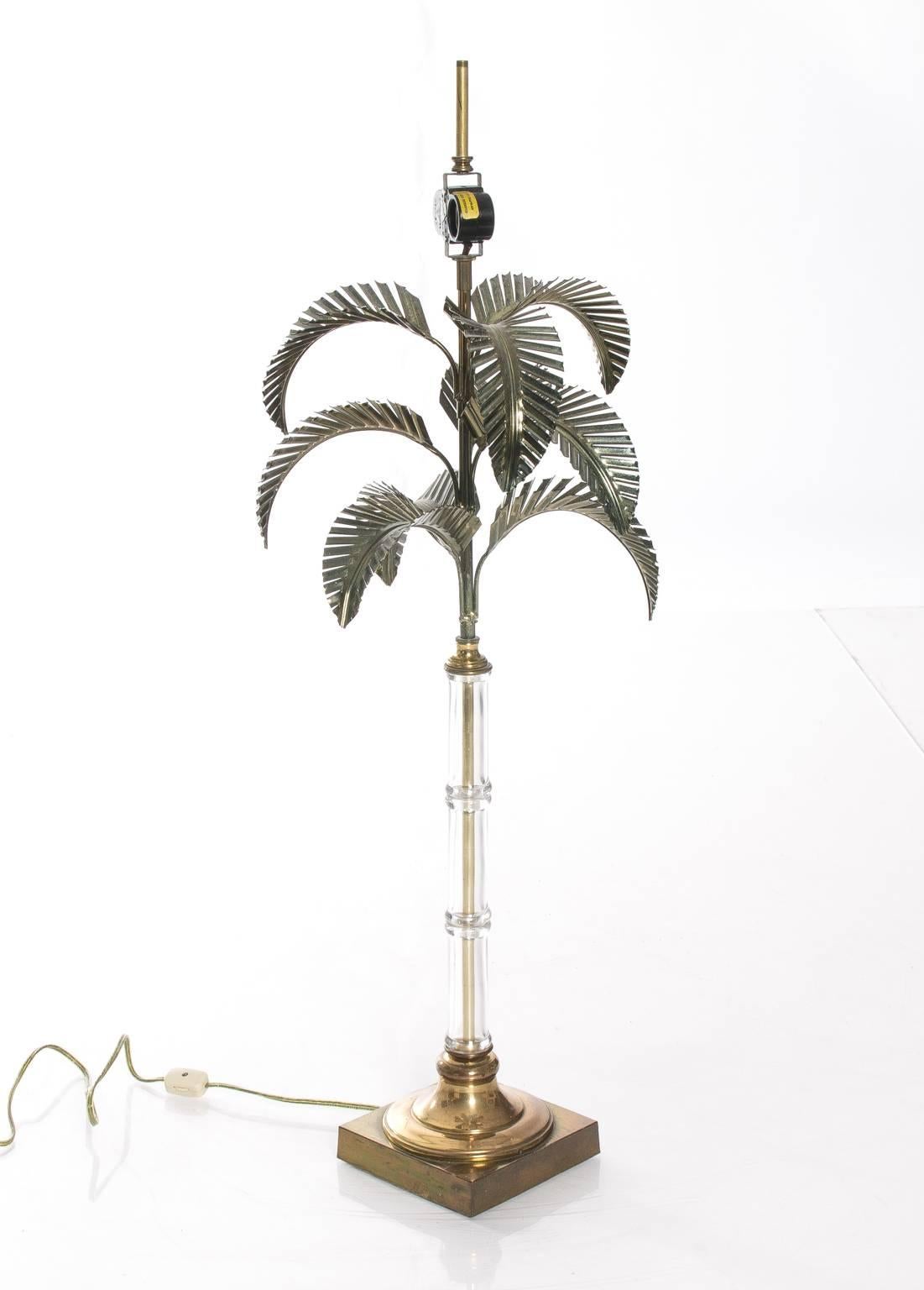 Mid-Century Modern Chapman Palm Tree Lamp In Excellent Condition In Stamford, CT