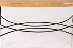 Iron Base Table with Tray
