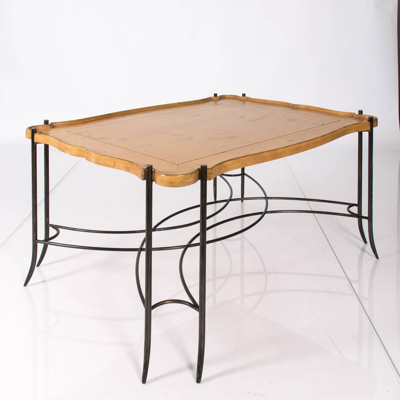 Iron Base Table with Tray 1