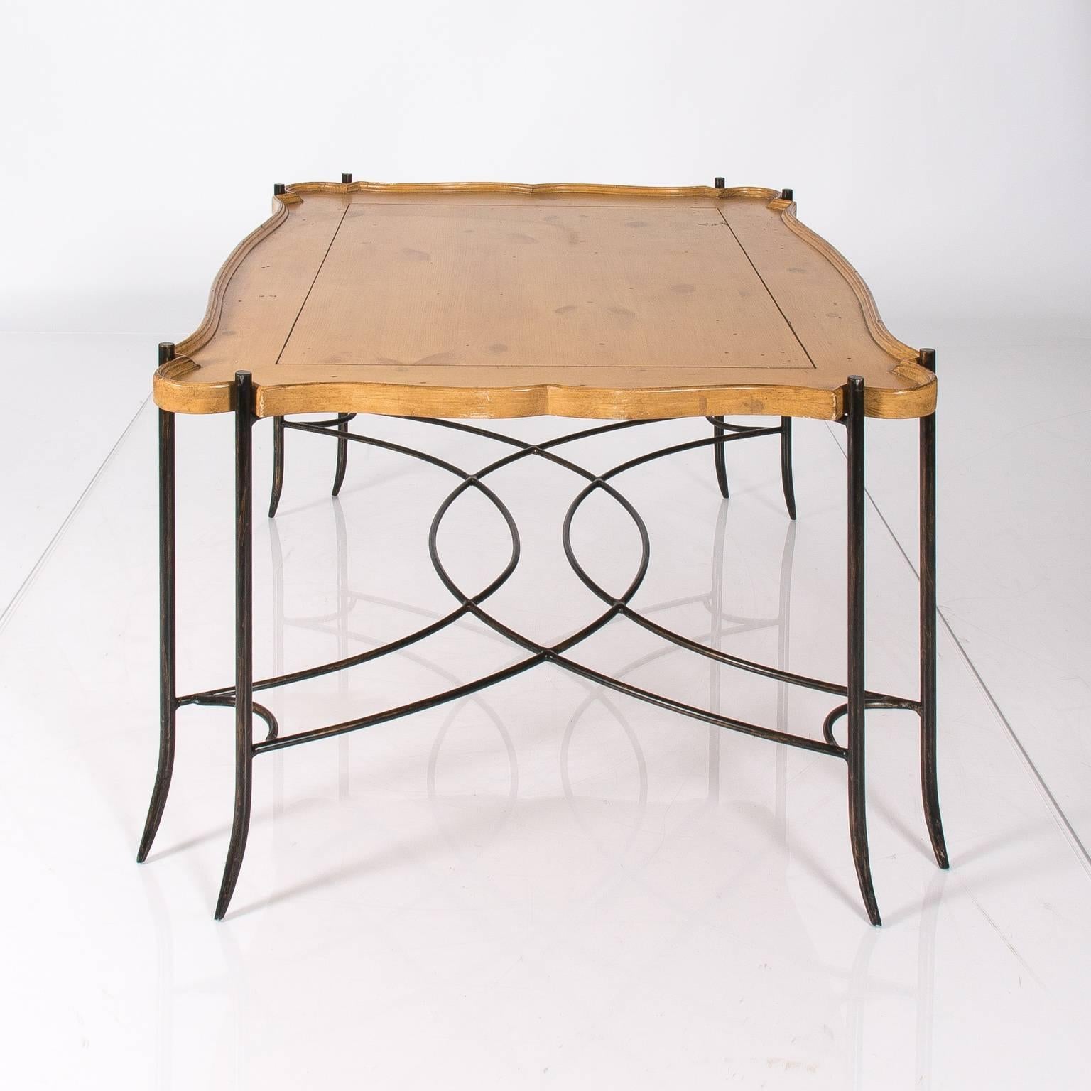 Iron Base Table with Tray 4