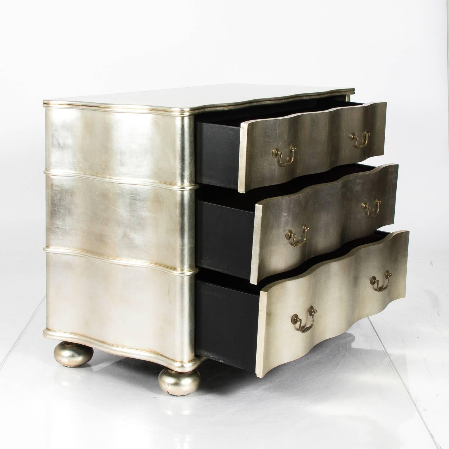 20th Century Silver Leaf Chest of Drawers