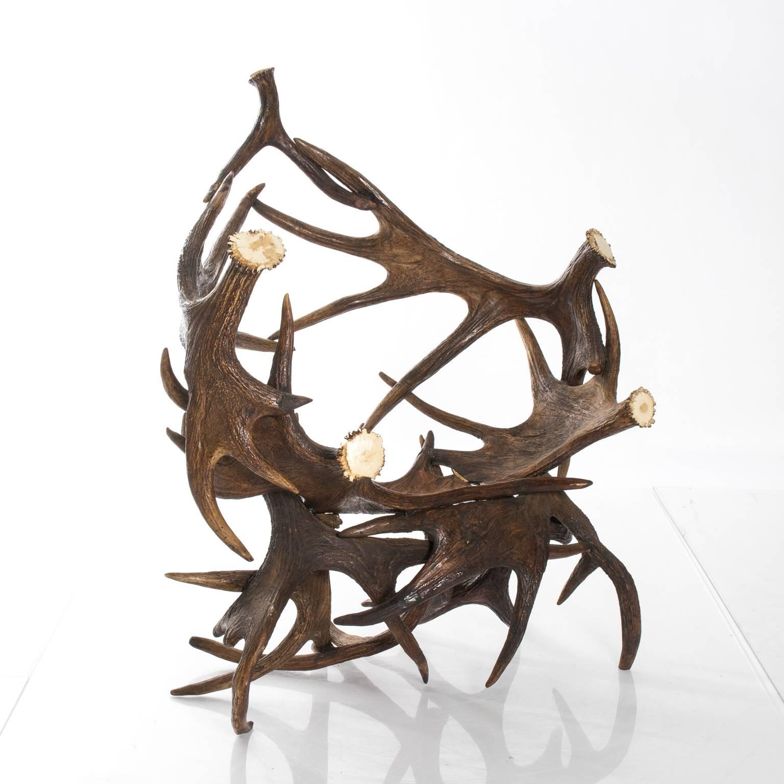 Pair of Antlers Lounge Chairs For Sale 3