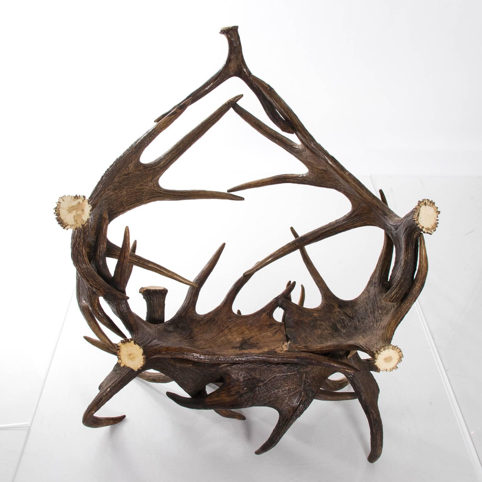 Pair of Antlers Lounge Chairs For Sale 4