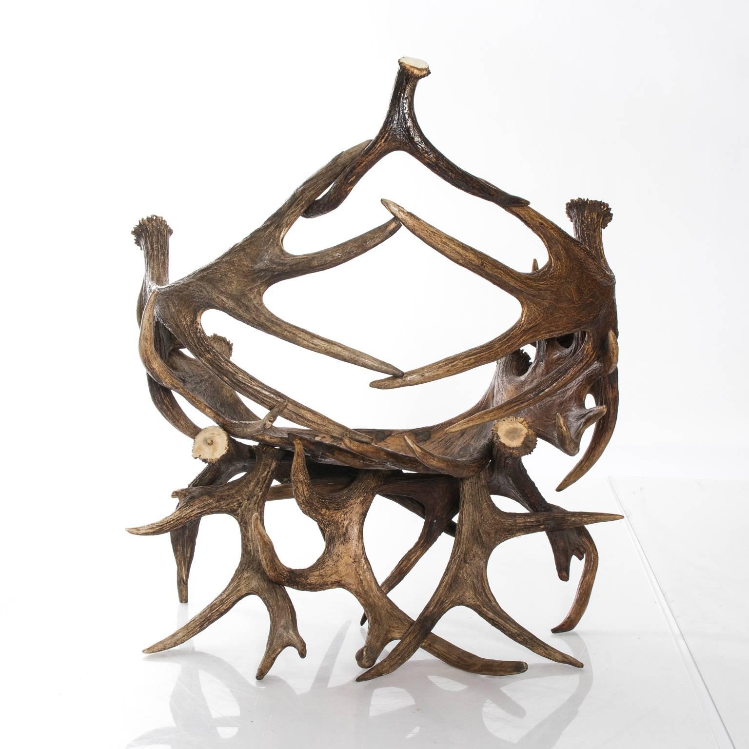Pair of Antlers Lounge Chairs For Sale 5
