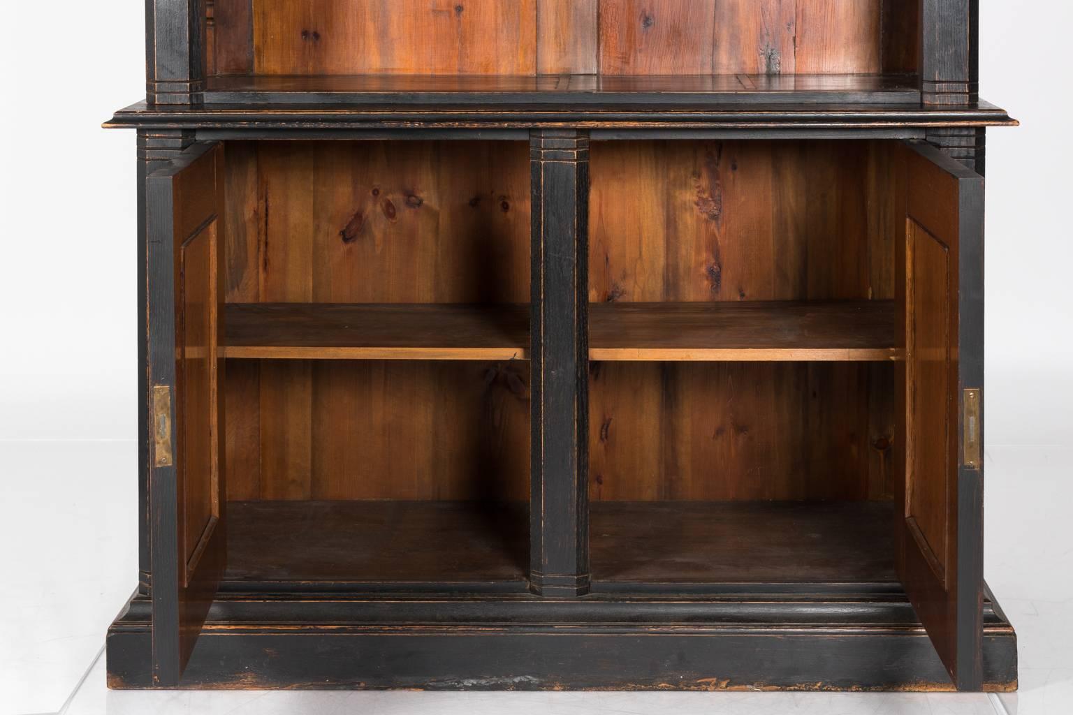 Late 19th Century, Ebonized Bookcase In Good Condition In Stamford, CT