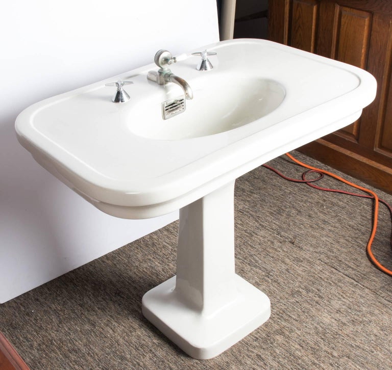 Large China Pedestal Sink at 1stDibs