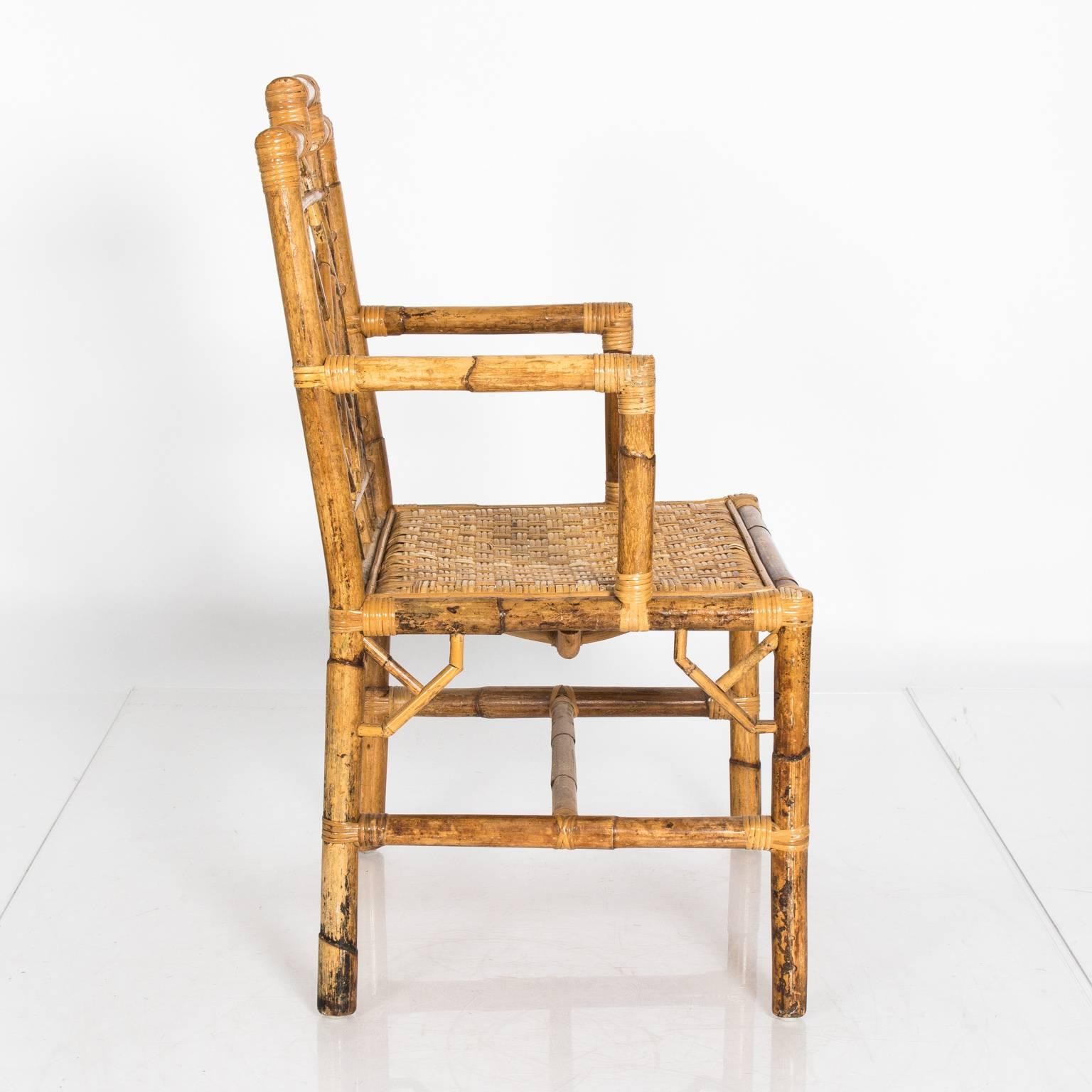 Chinoiserie Style Rattan Chair 3