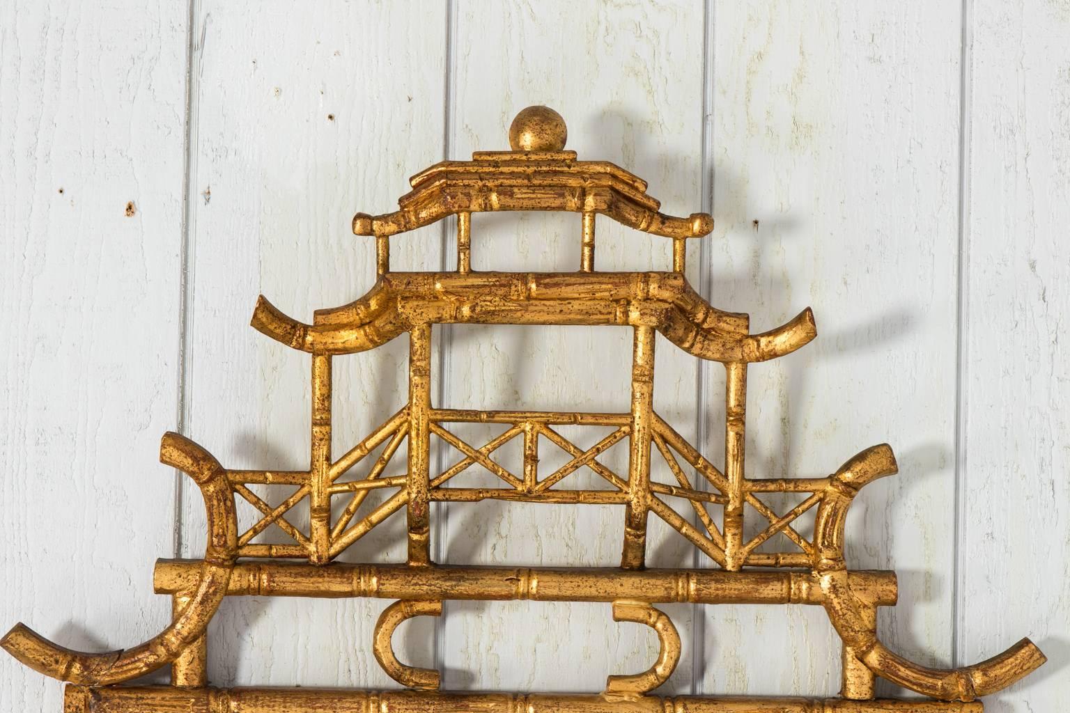 20th Century Chinoiserie Style Mantel Mirror