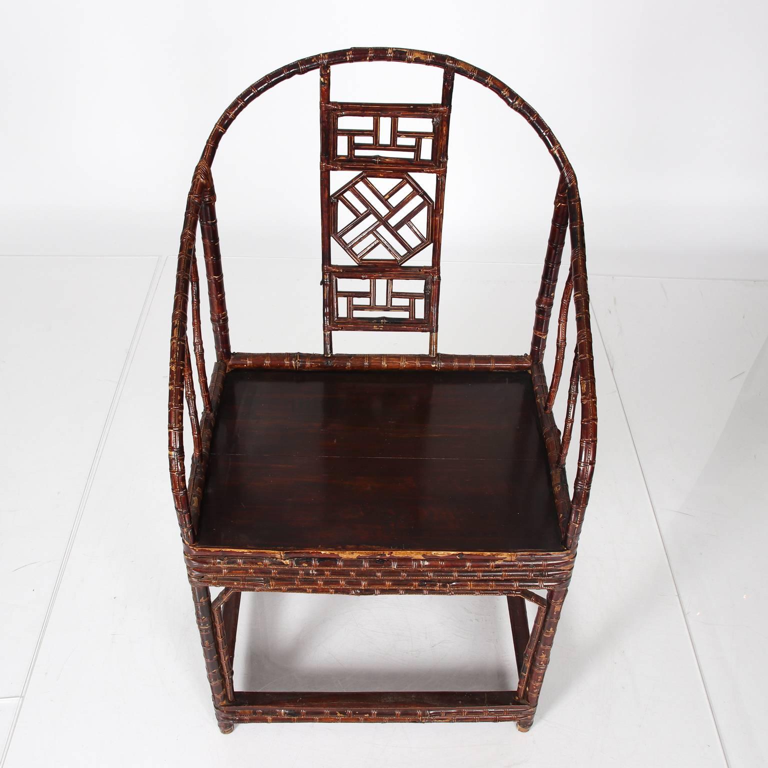 Pair of Modern Chinese Bamboo Armchair 1