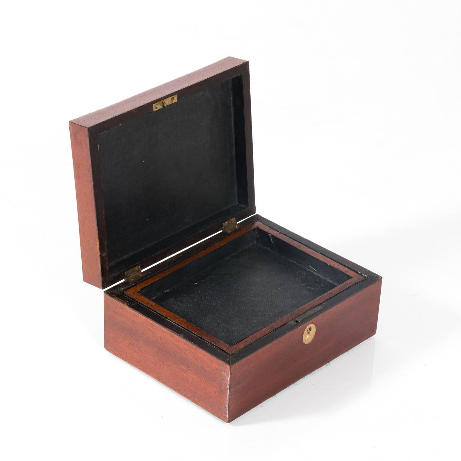 Mahogany Box with Shell Design 2