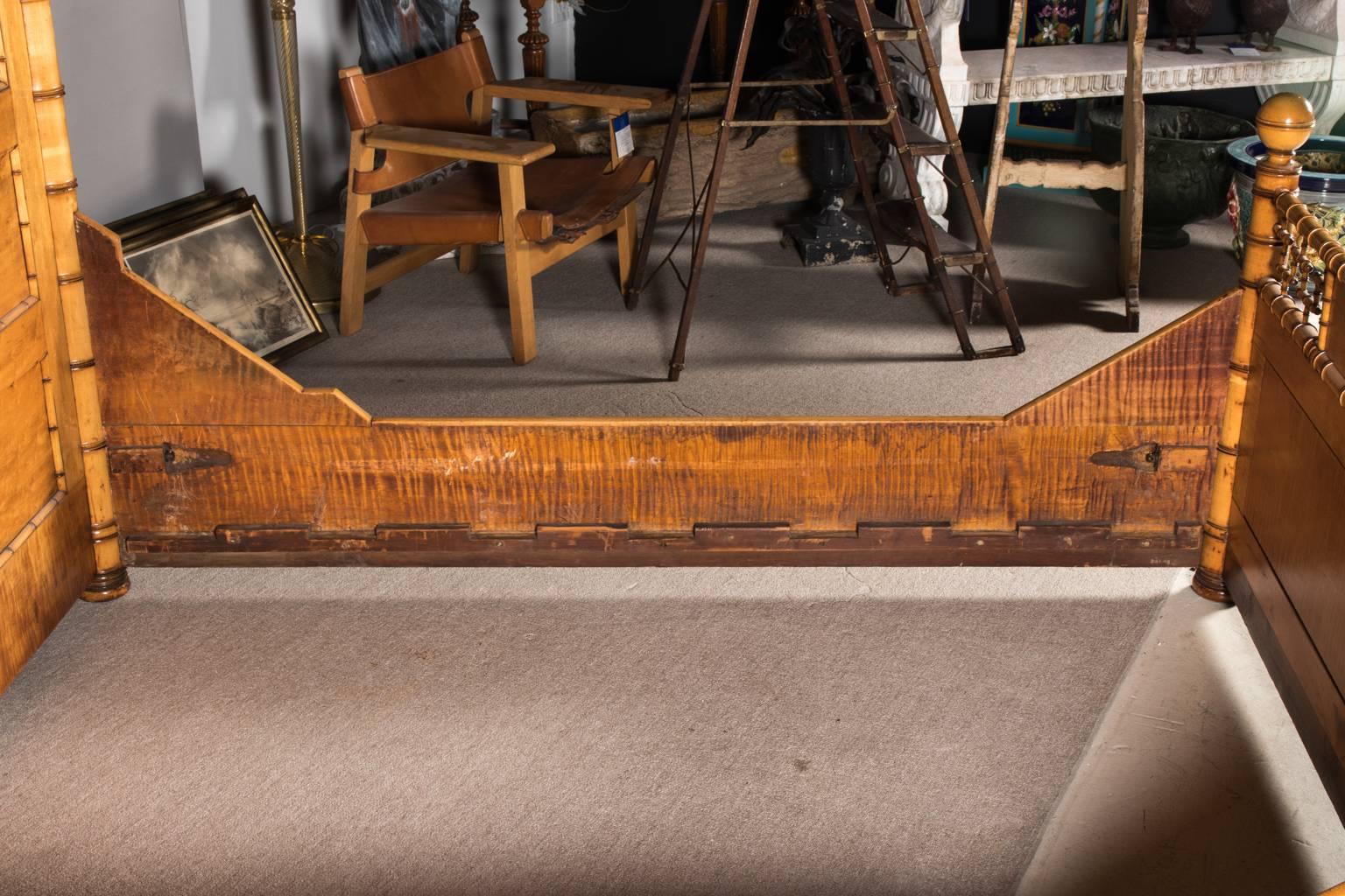 Chinoiserie Faux Bamboo Bed Frame, circa 1880