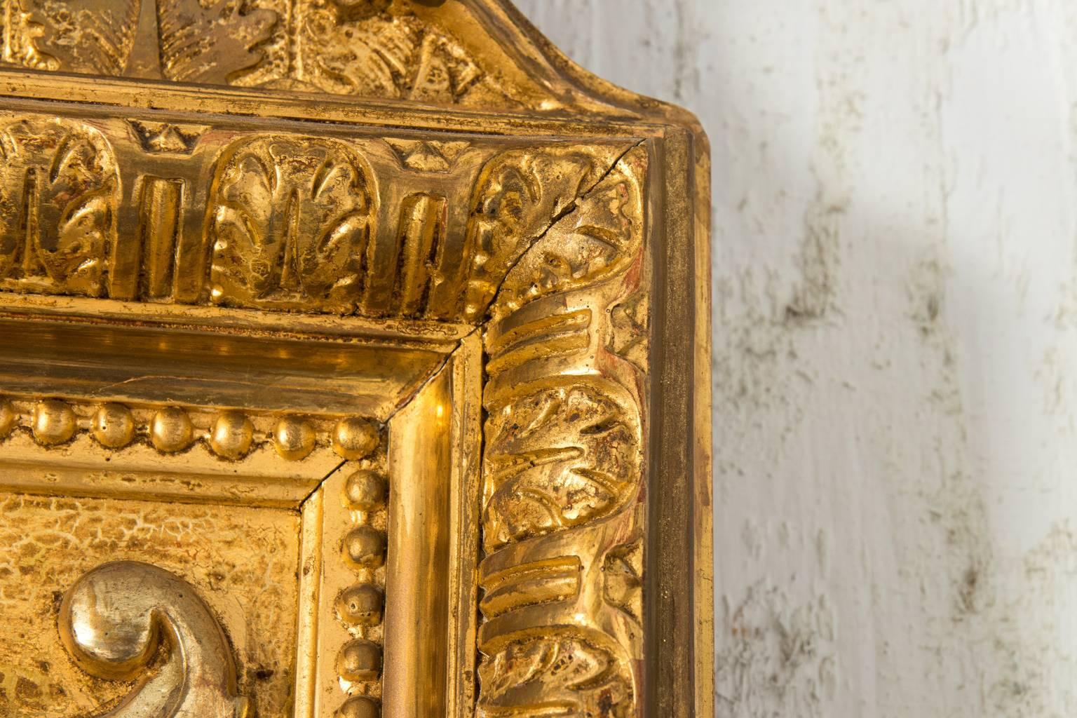 Neoclassical Mirror with Gold Gilt For Sale 4
