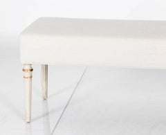 Upholstered Long Bench, circa 1940