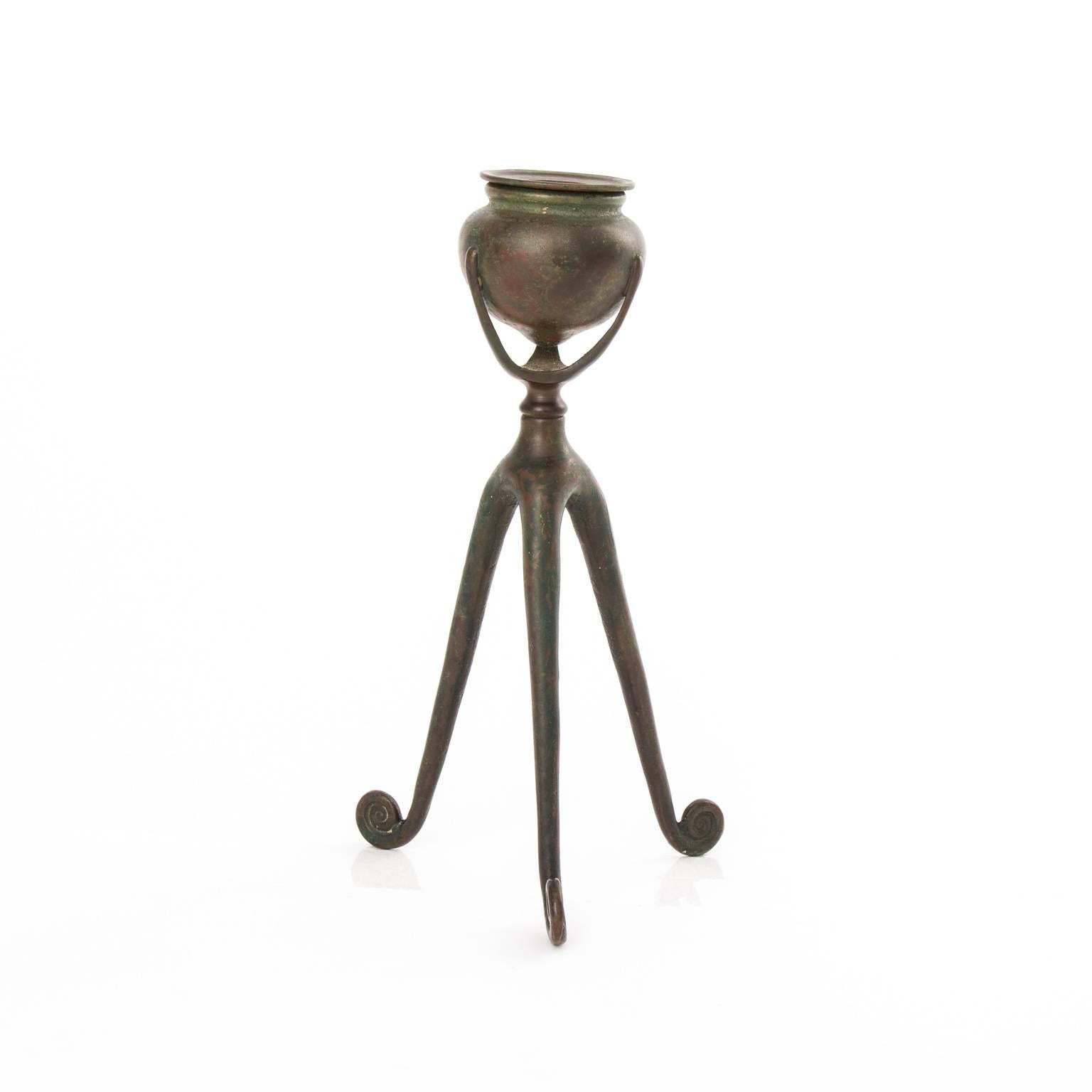 Metal Tiffany Urn Candleholder For Sale