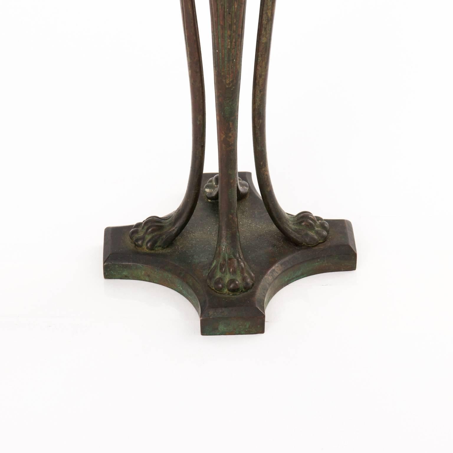 Tiffany Blown Glass Candleholder In Good Condition For Sale In Stamford, CT