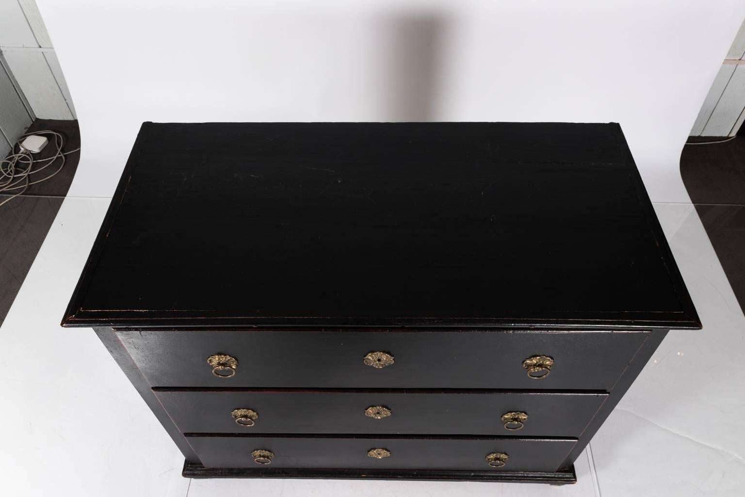 19th Century Black Chest of Drawers 2