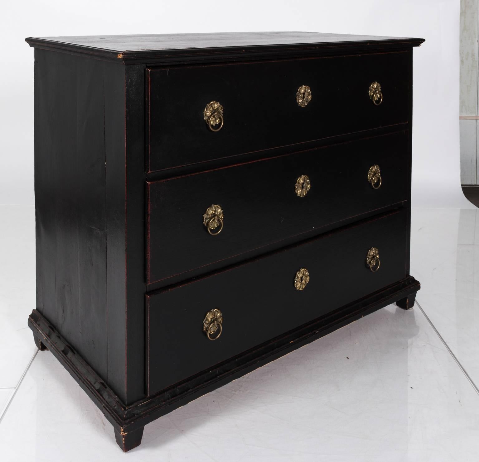 19th Century Black Chest of Drawers 4