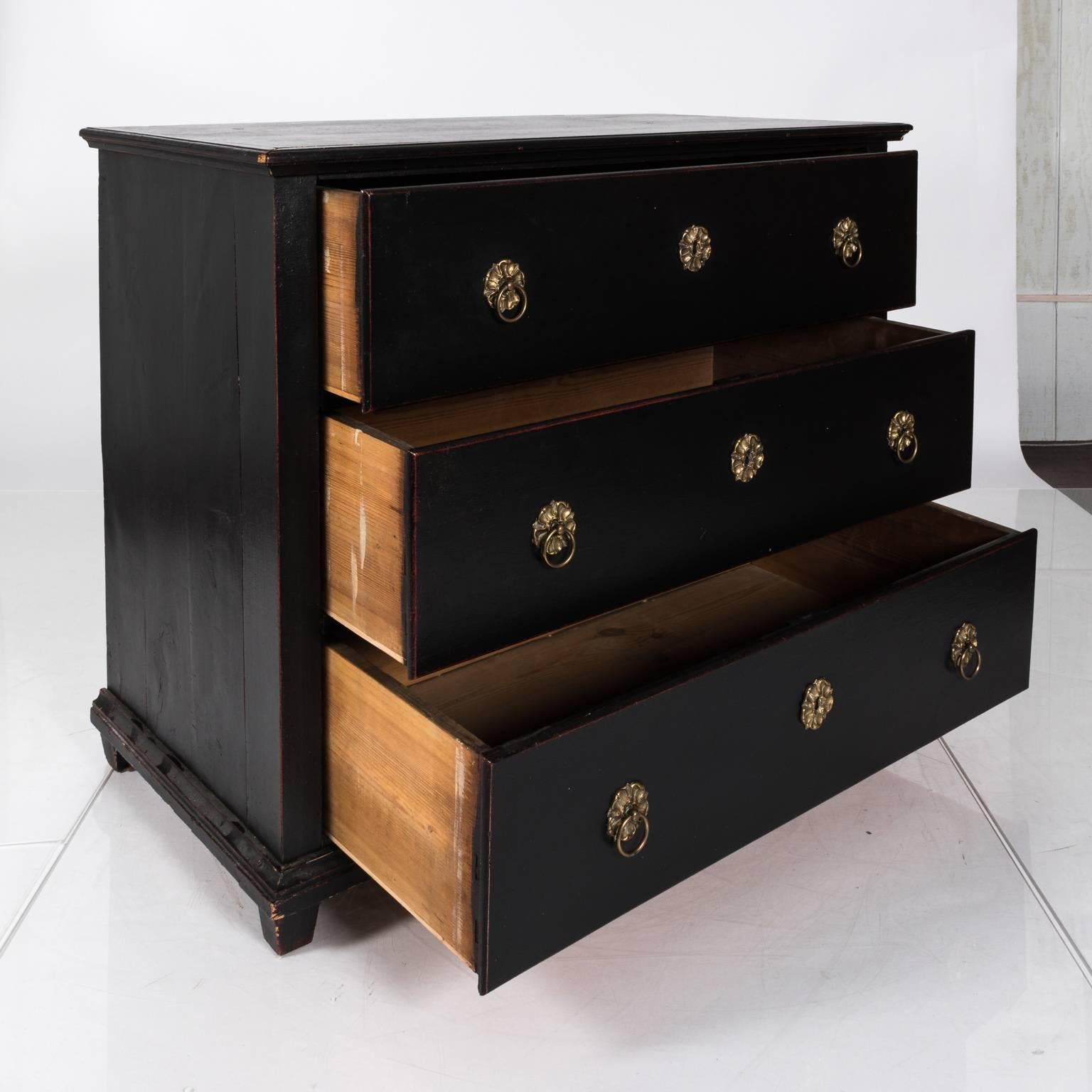 19th Century Black Chest of Drawers 5