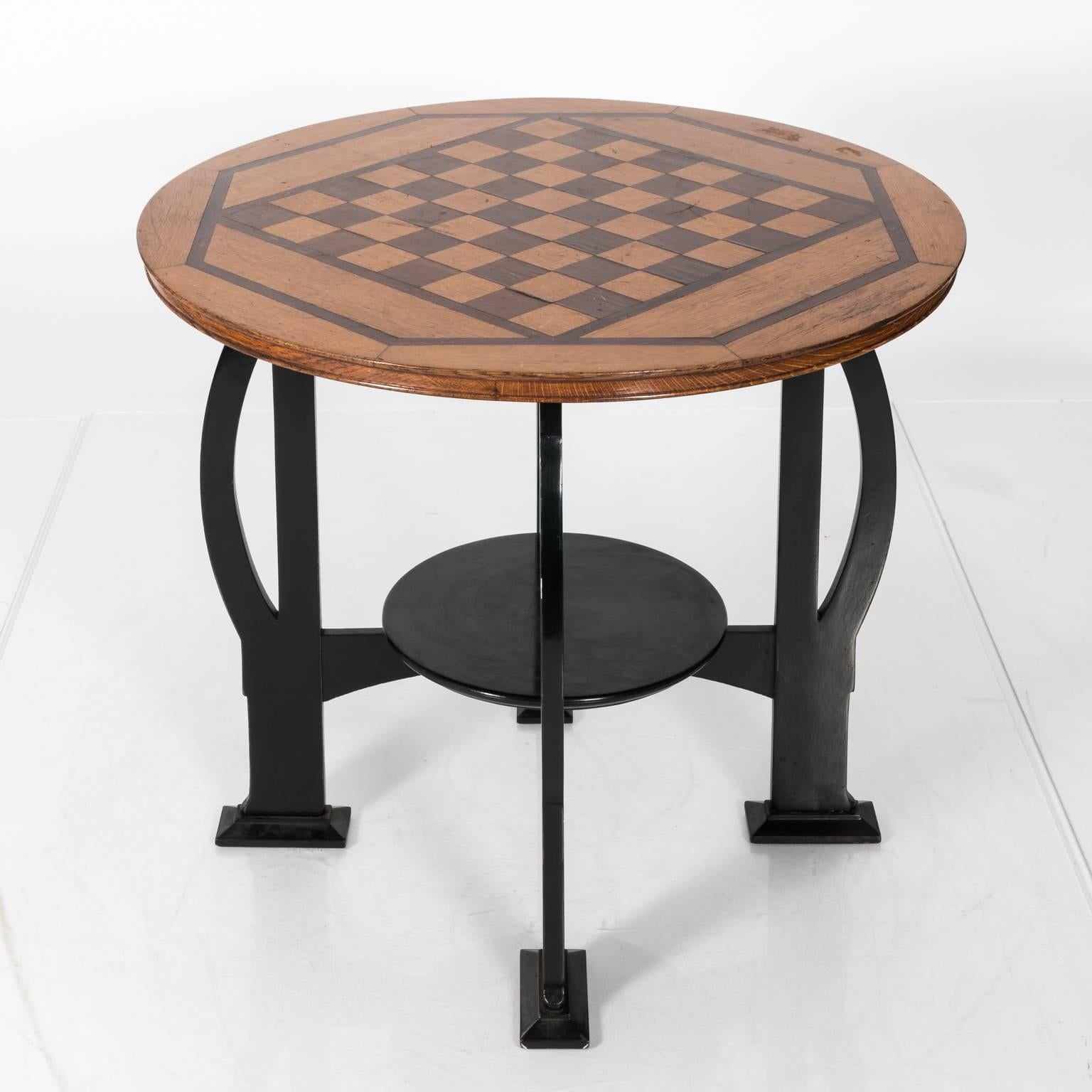 Wood Art Deco Game Table For Sale 3