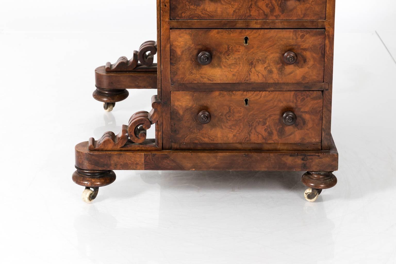 19th Century English Walnut Desk 2