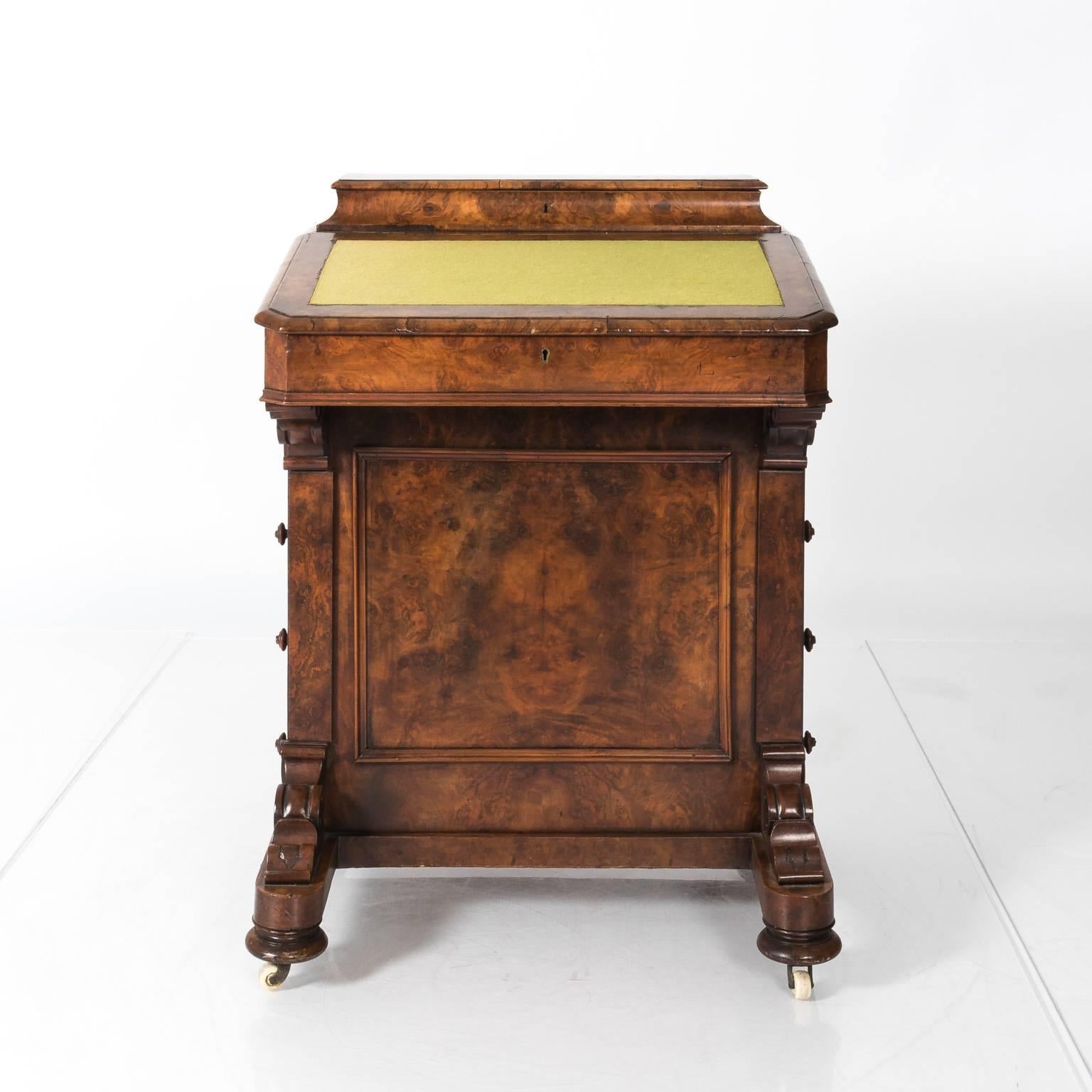 19th Century English Walnut Desk 5