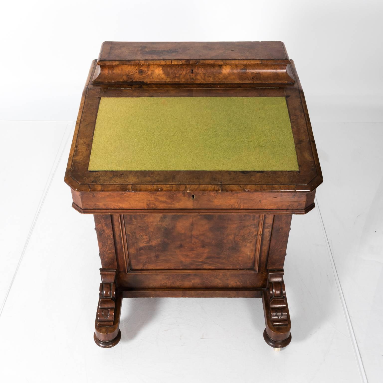 19th Century English Walnut Desk 4