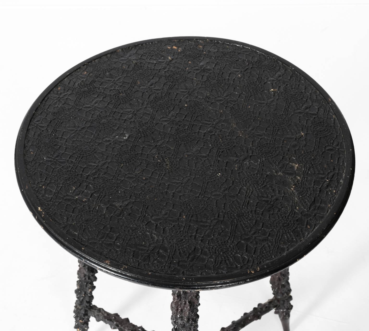Wood Early 20th Century Black Thorn Side Table