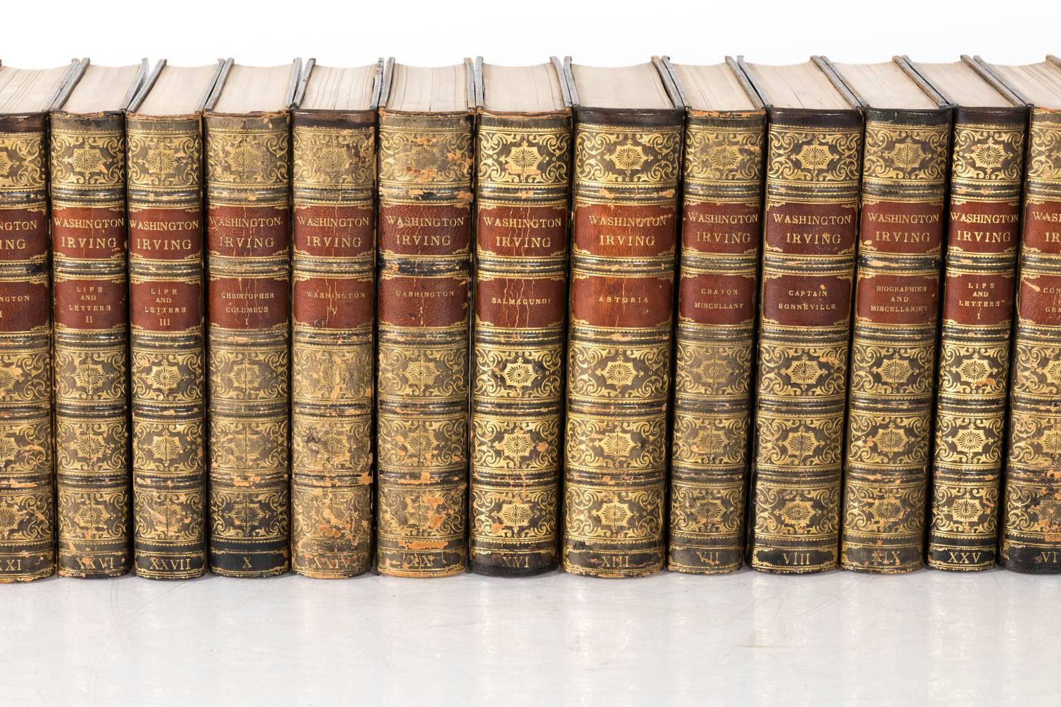 Set of Washington Irving Books, circa 1903 In Good Condition In Stamford, CT