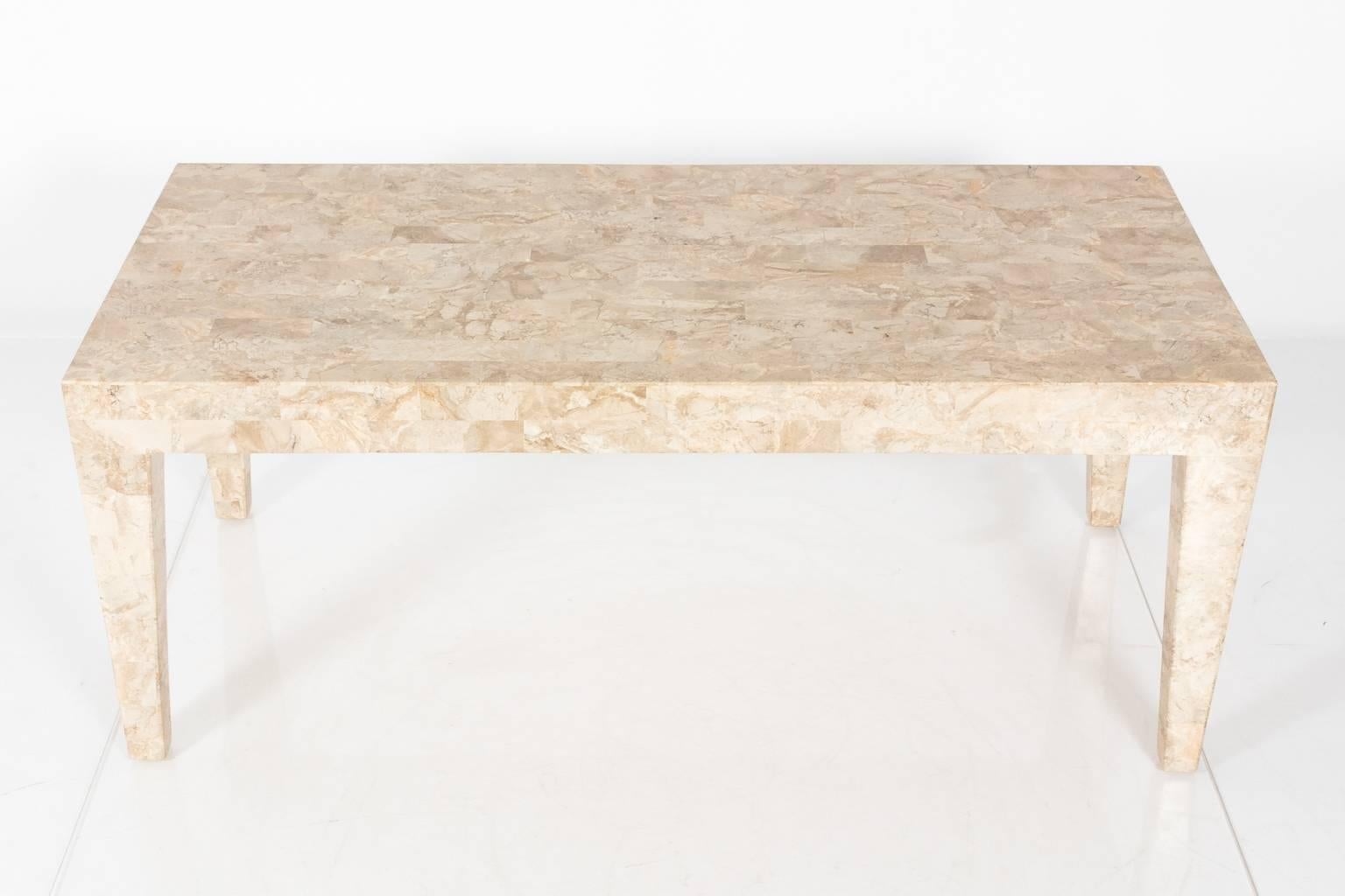 Mid-Century Modern Tessellated Stone Coffee Table For Sale