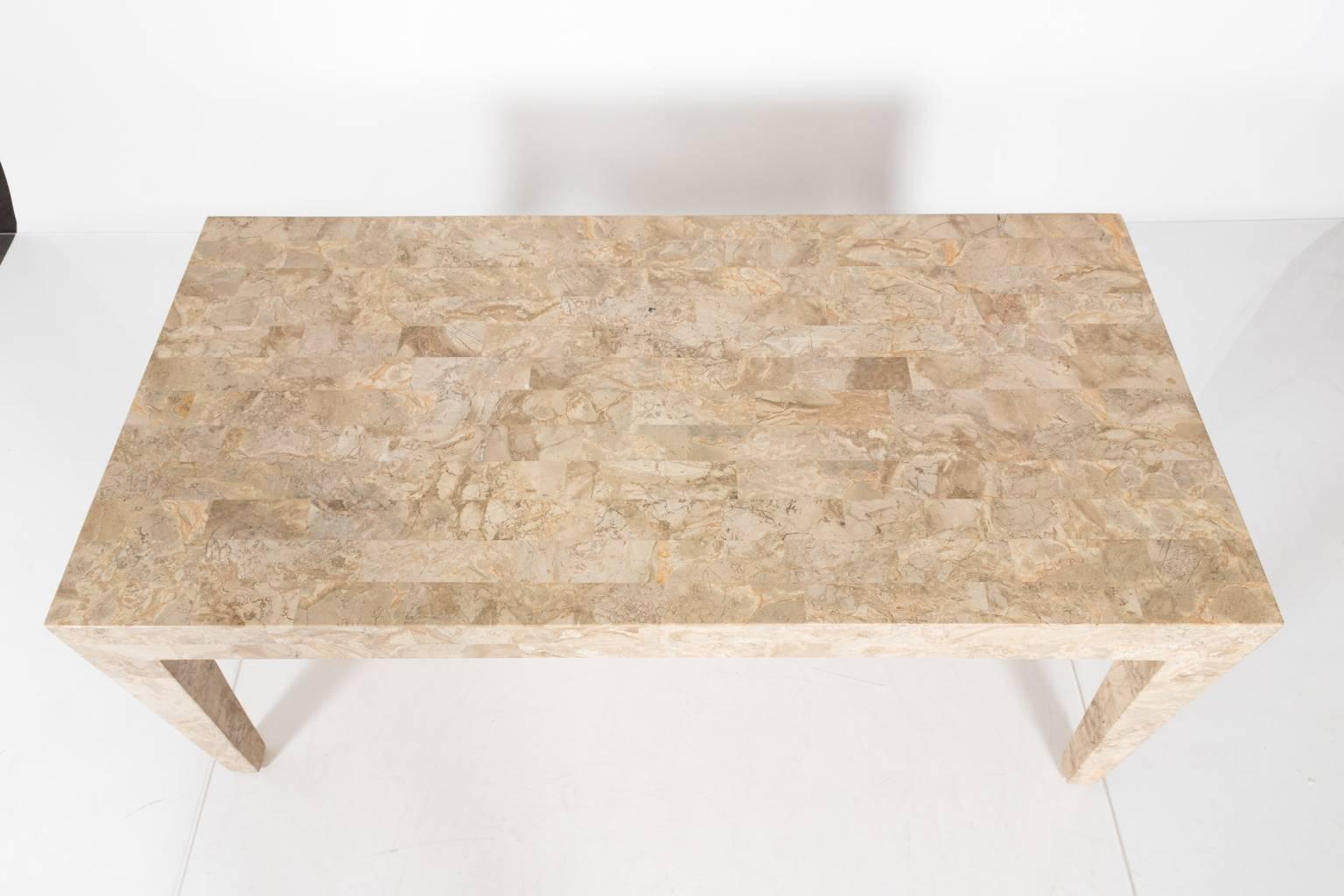 Tessellated Stone Coffee Table In Good Condition For Sale In Stamford, CT