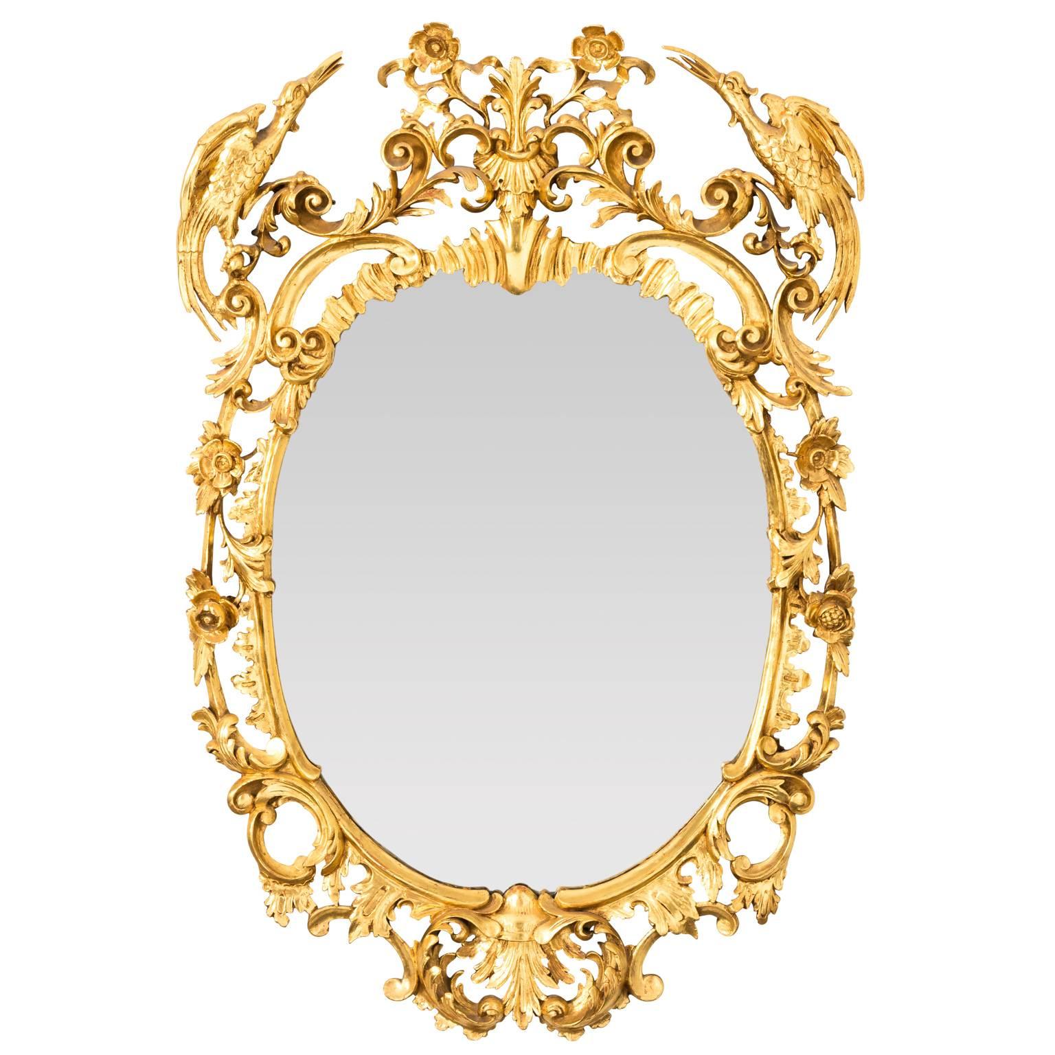 19th Century George III Style Oval Mirrors For Sale